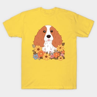 Cute english cocker spaniel dog art T-Shirt